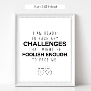 UNFRAMED Dwight Schrute Wall Print (8x10)